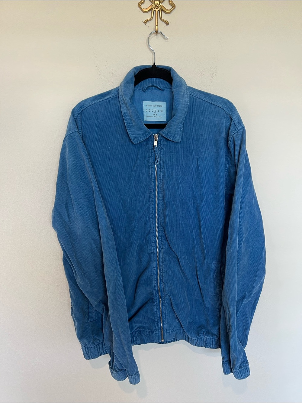 Urban Outfitters Light Blue Corduroy Zip Jacket